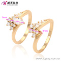 13554-Xuping Alibaba Newest Shining Set Diamond Loves Rings